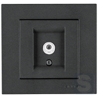 Розетка TV (SAT) проходная Arvia Electric KAREN Дымчатый (20 04 2000 287)